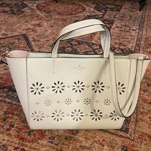 Turquoise punched leather Kate Spade crossbody